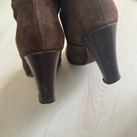 Vintage Varda Lace up Suede Booties Italian made - Picture 7 of 15